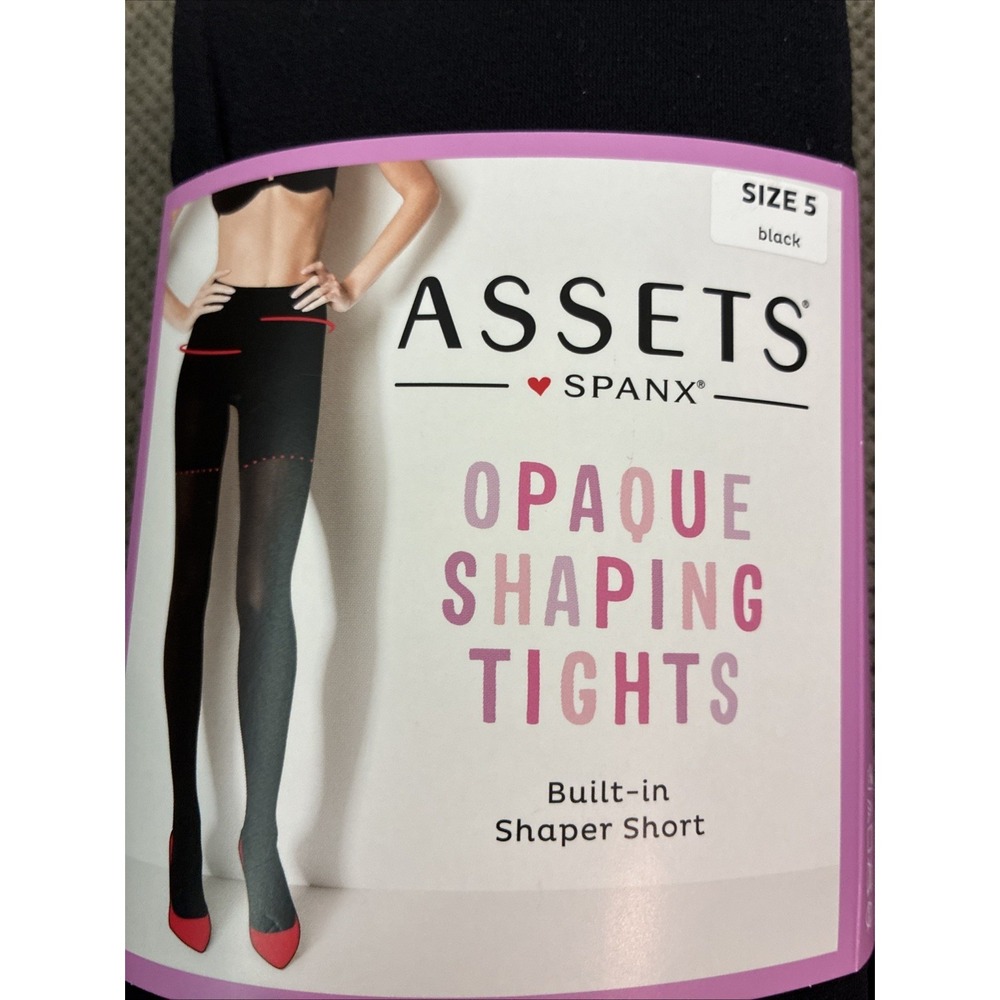 ASSETS by SPANX Women's High-Waist Shaping Tights LOT OF 3! Size 5 Black - 158B - Picture 3 of 7